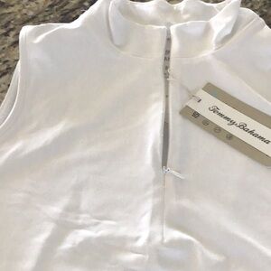 Tommy Bahama White Sleeveless Top